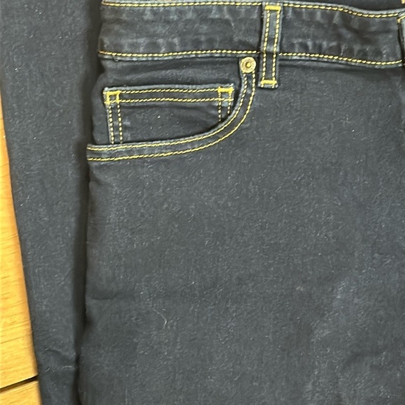 Michael Kors Dark Wash Ankle Length Straight Leg Jeans, EUC, size 14 - Picture 4 of 8